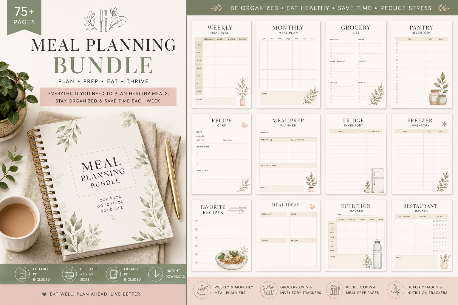 Preview of Free Weekly Meal Planner