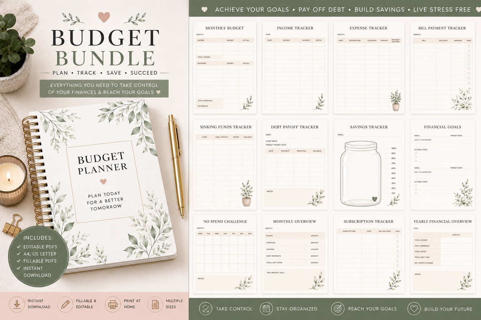Preview of Free Monthly Budget Snapshot