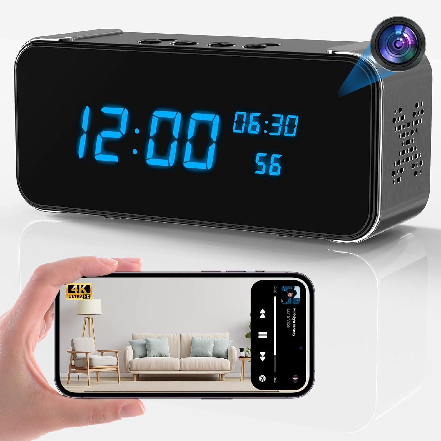 Nanny Camera Hidden in Clock